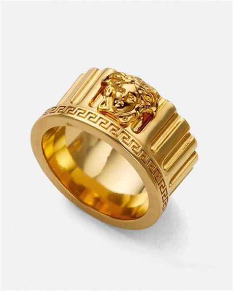 versace vantas medusa ring|Versace Medusa ring men.